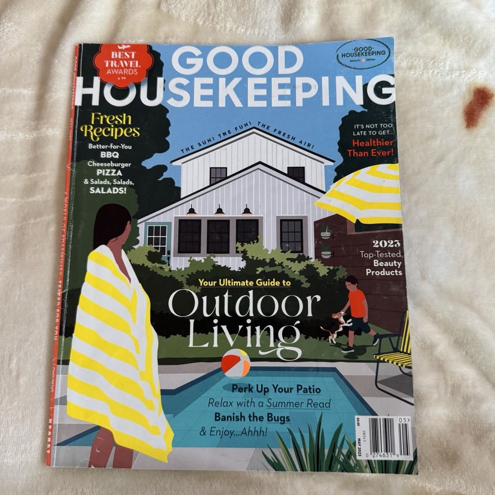 Good Housekeeping Magazine May 2023 BBQ Beauty Products Outdoor Living